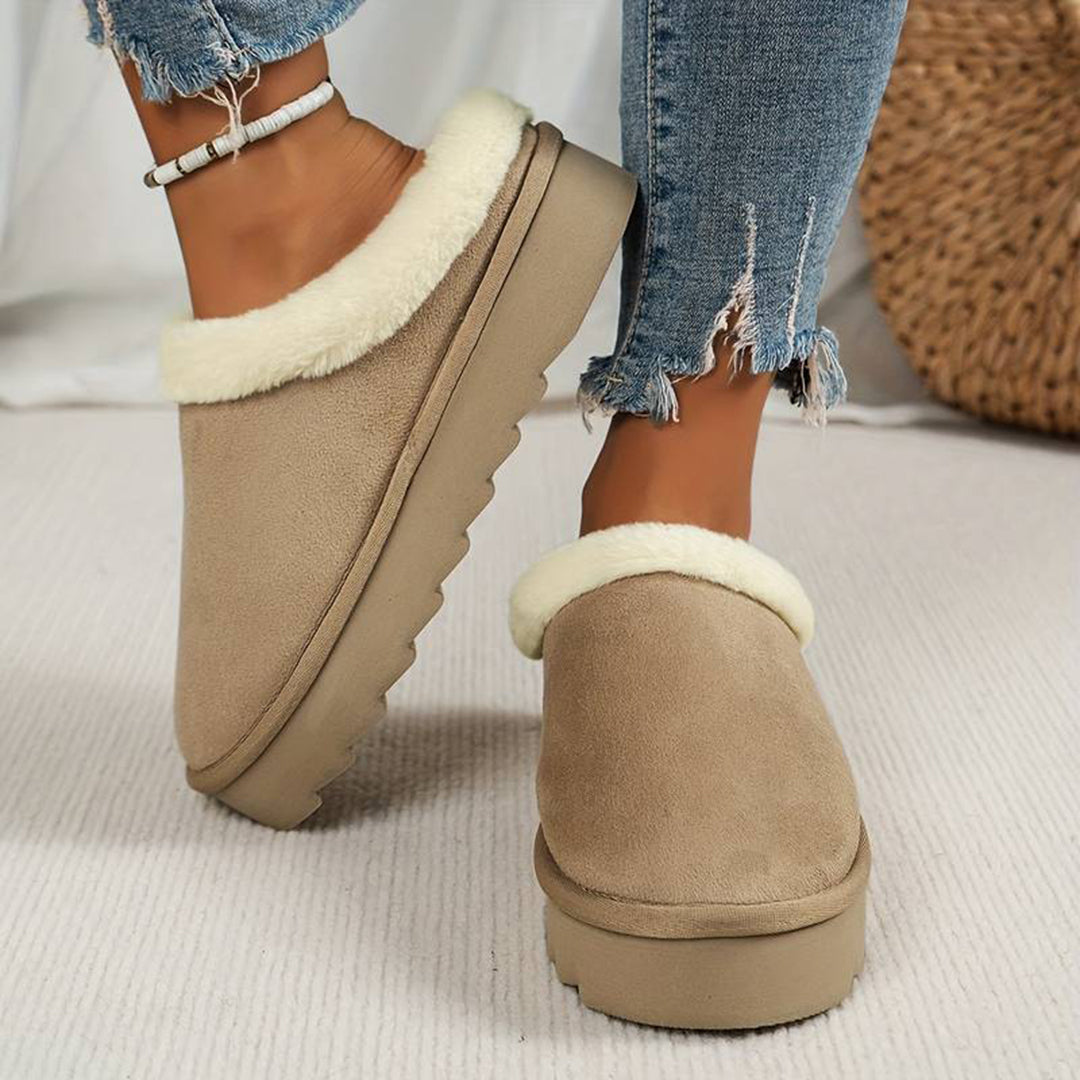 Beth | Women's Fleece Lined Slip-On Winter Mules