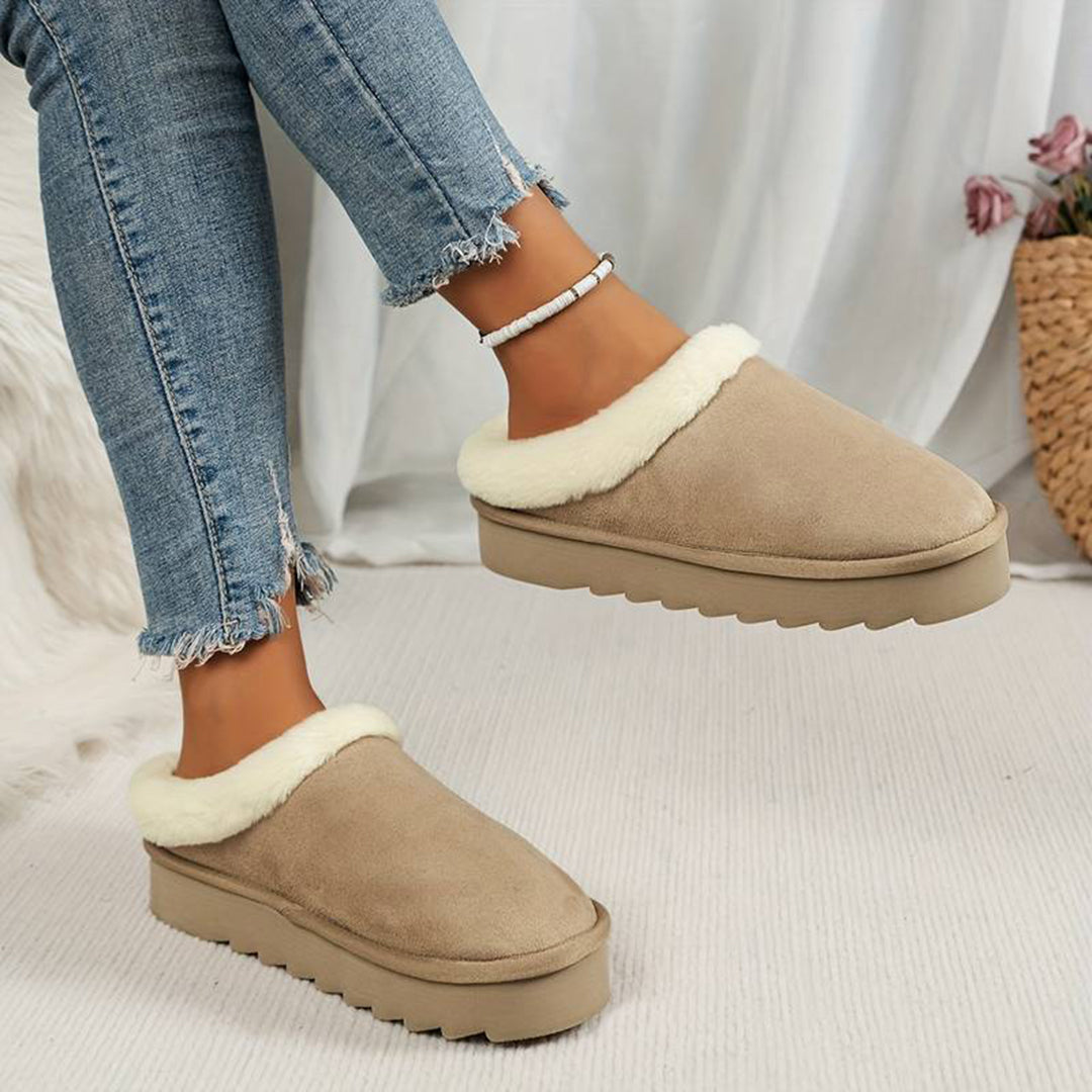 Beth | Women's Fleece Lined Slip-On Winter Mules