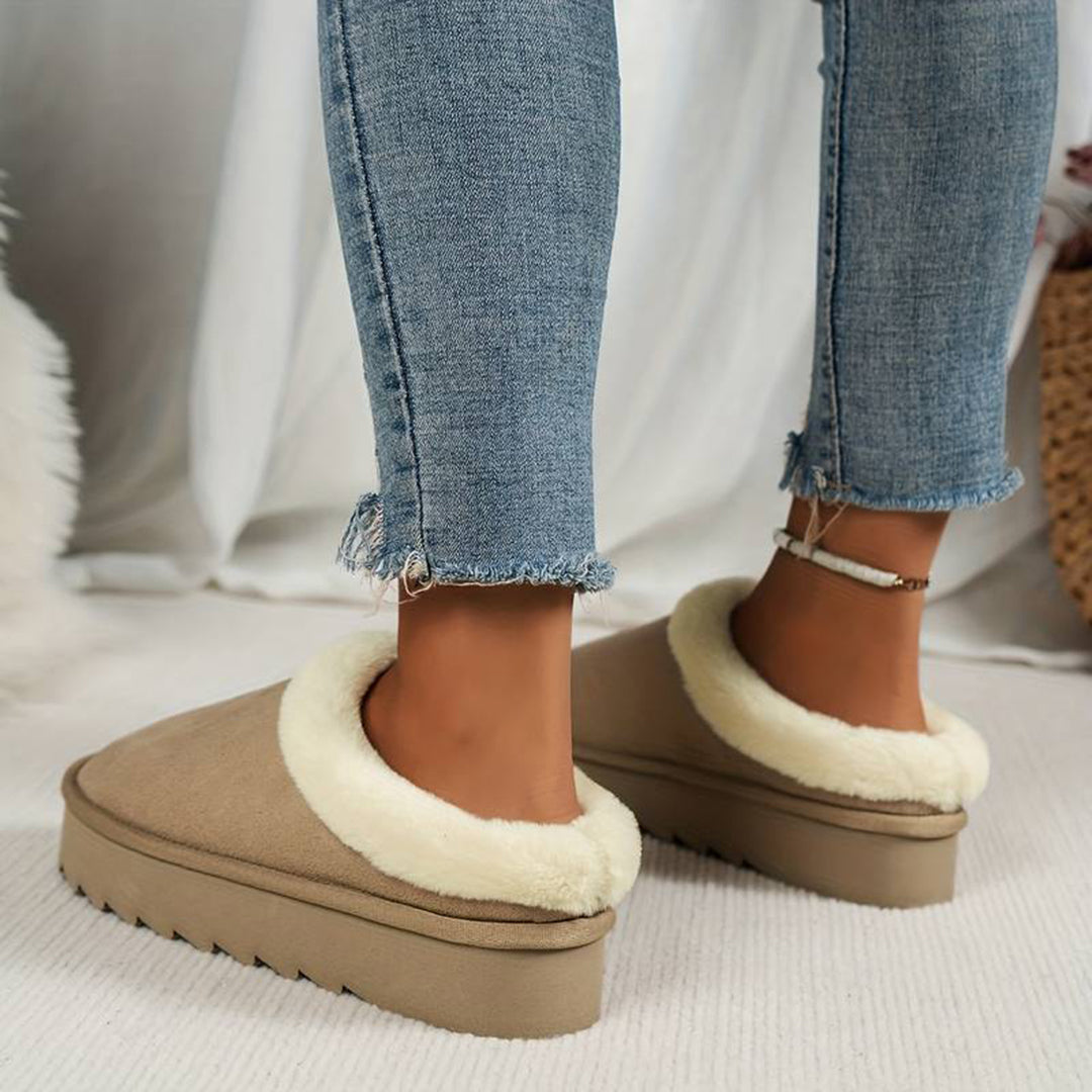 Beth | Women's Fleece Lined Slip-On Winter Mules
