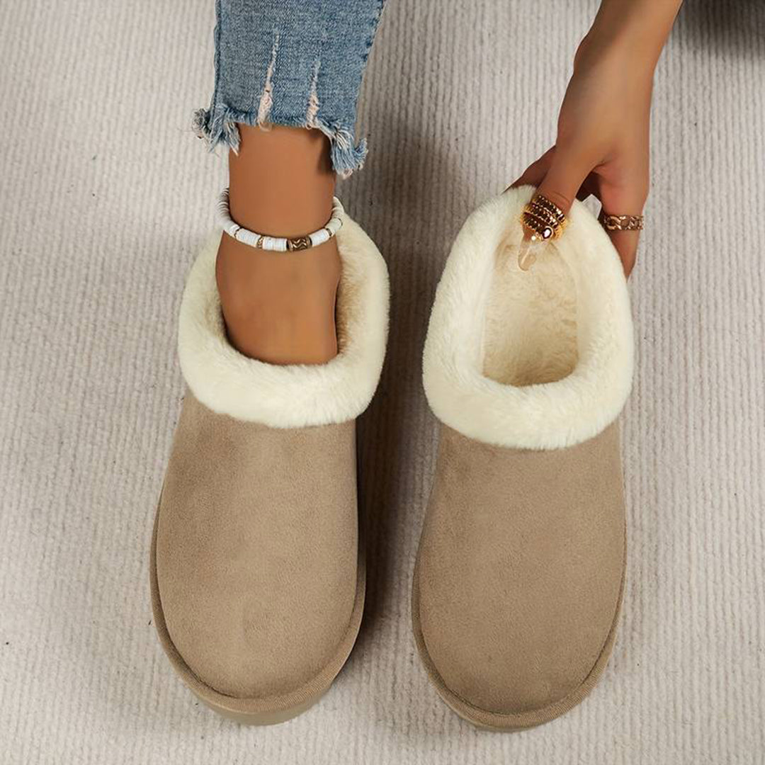 Beth | Women's Fleece Lined Slip-On Winter Mules