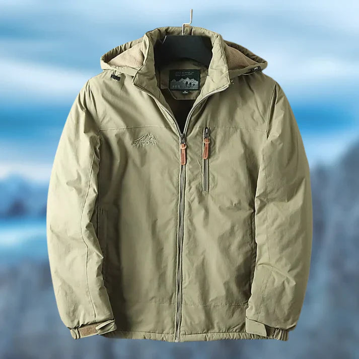 Alwin | Men's Waterproof Hooded Zip-Up Jacket for All-Weather Comfort