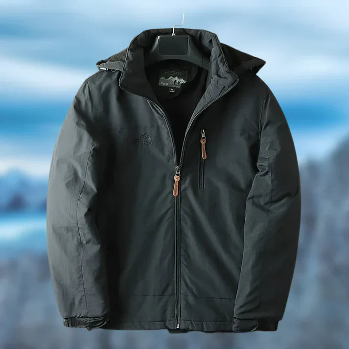 Alwin | Men's Waterproof Hooded Zip-Up Jacket for All-Weather Comfort