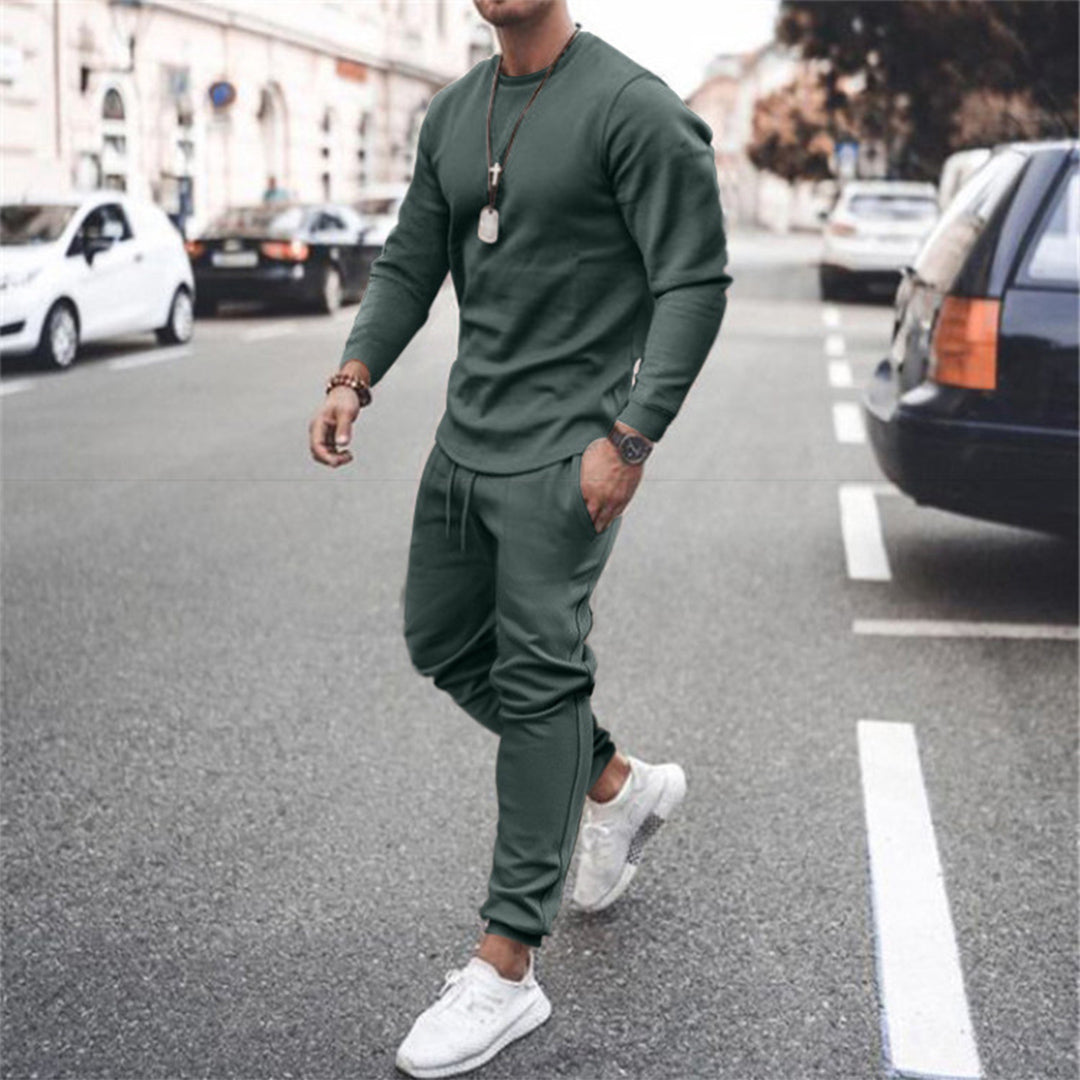 Torsten | Men’s Slim Fit Tracksuit Set – Sweatshirt and Joggers with Drawstring