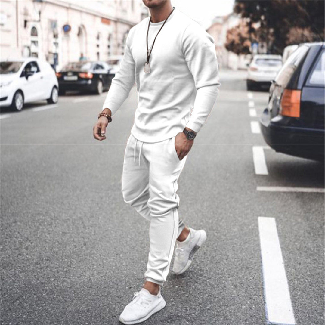 Torsten | Men’s Slim Fit Tracksuit Set – Sweatshirt and Joggers with Drawstring