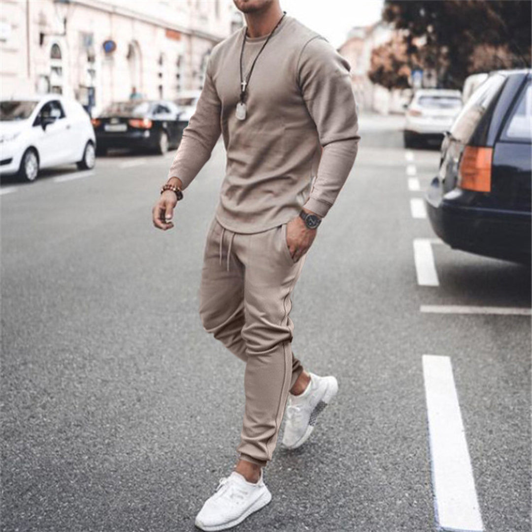 Torsten | Men’s Slim Fit Tracksuit Set – Sweatshirt and Joggers with Drawstring