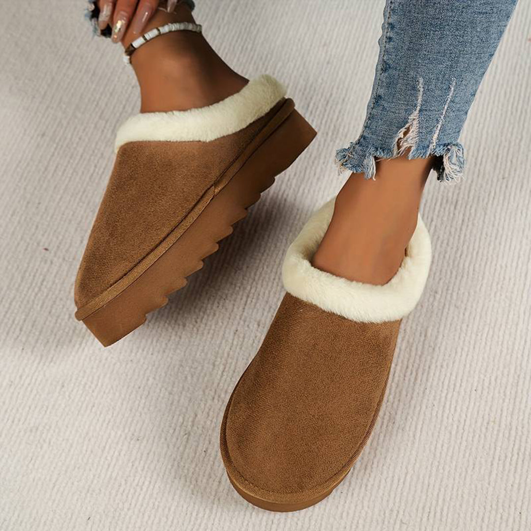 Beth | Women's Fleece Lined Slip-On Winter Mules