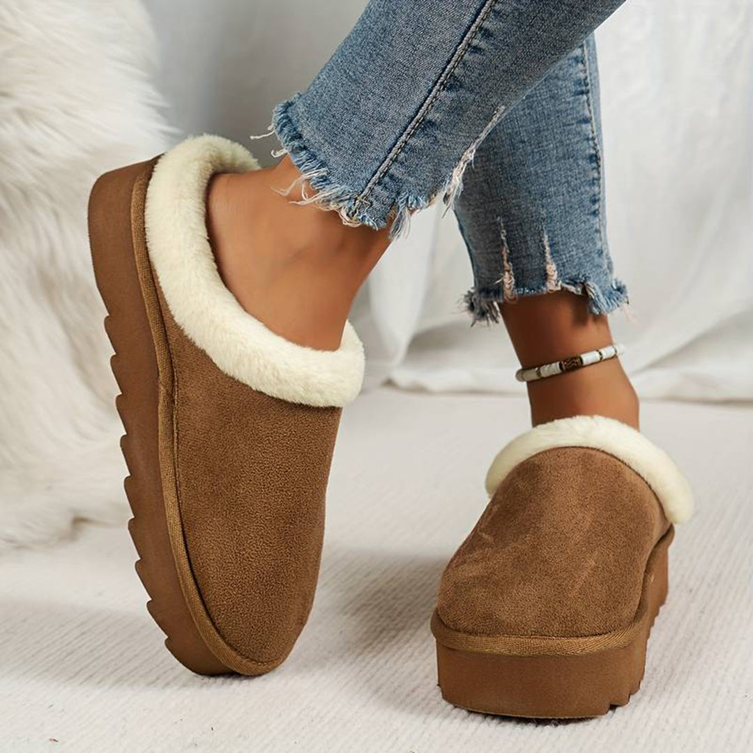 Beth | Women's Fleece Lined Slip-On Winter Mules