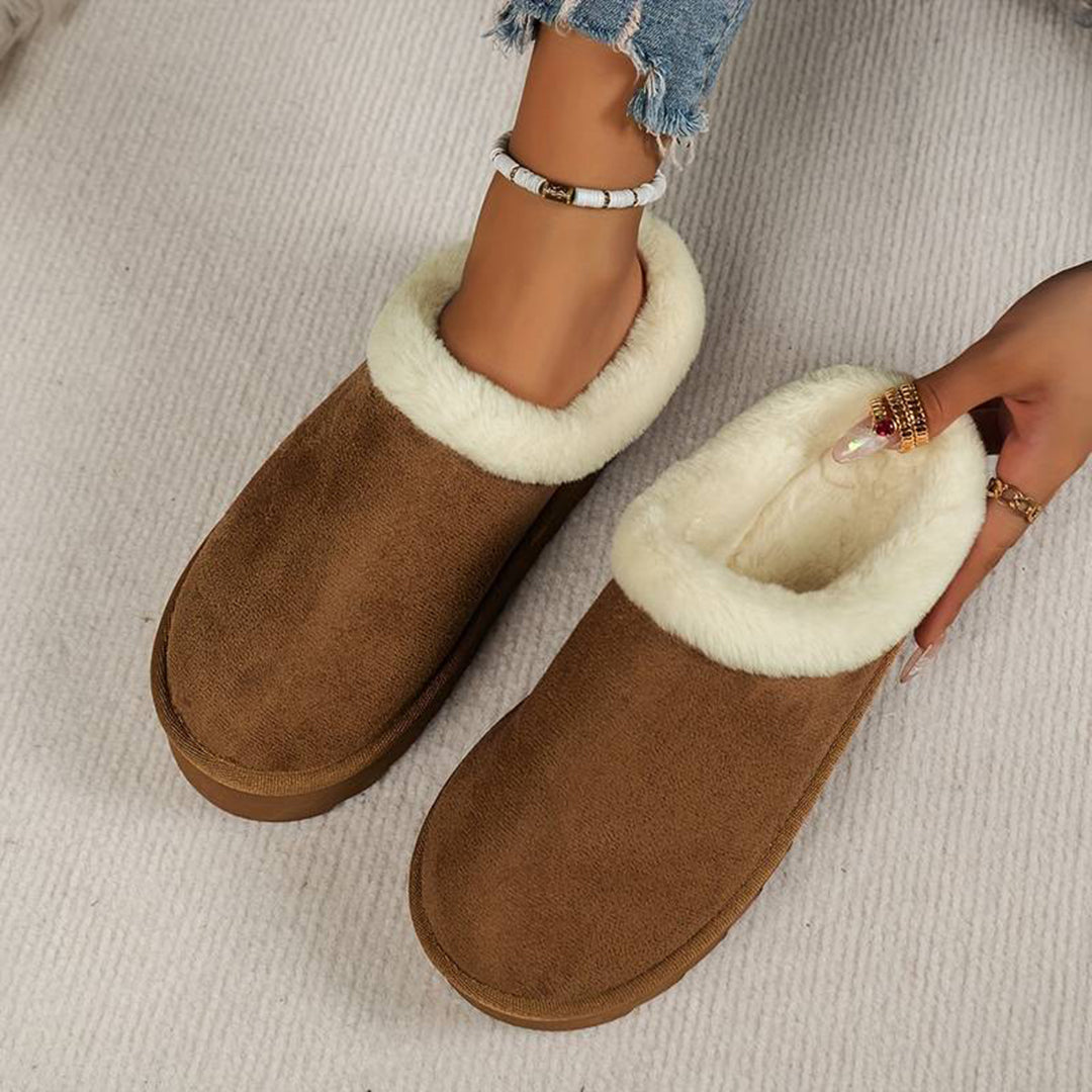 Beth | Women's Fleece Lined Slip-On Winter Mules