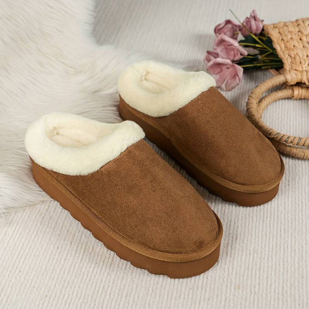 Beth | Women's Fleece Lined Slip-On Winter Mules