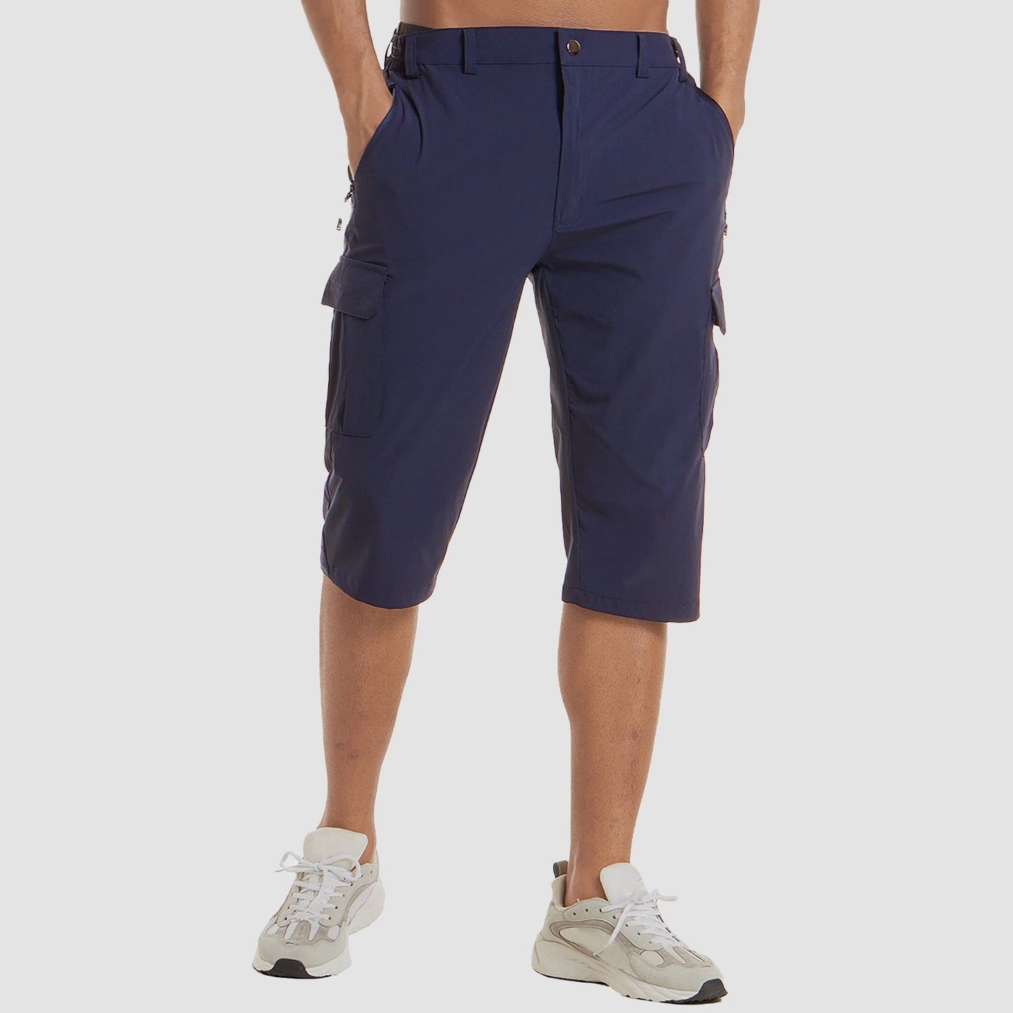Quenivo | Men’s Quick-Dry Cargo Shorts – Modern Fit with Secure Side Flip Pockets