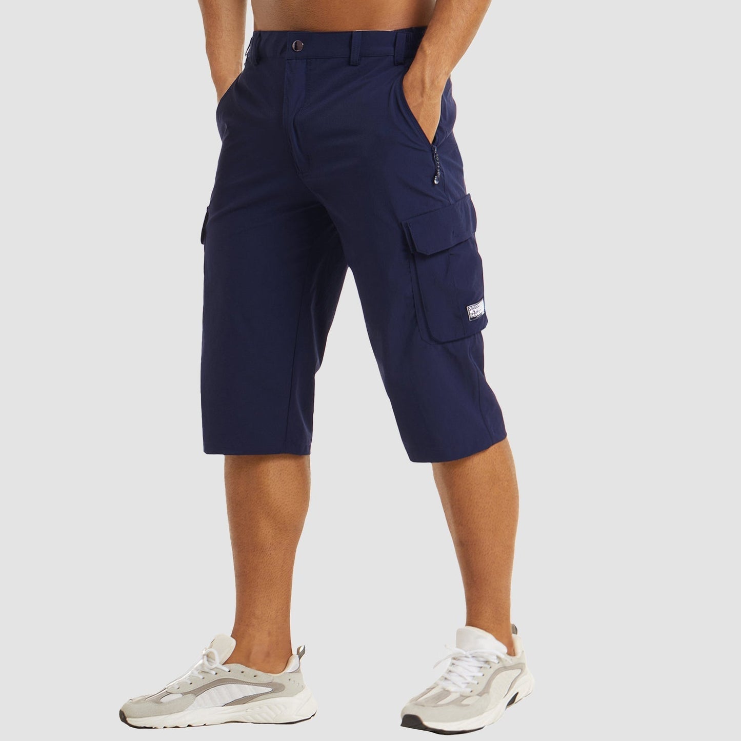 Quenivo | Men’s Quick-Dry Cargo Shorts – Modern Fit with Secure Side Flip Pockets
