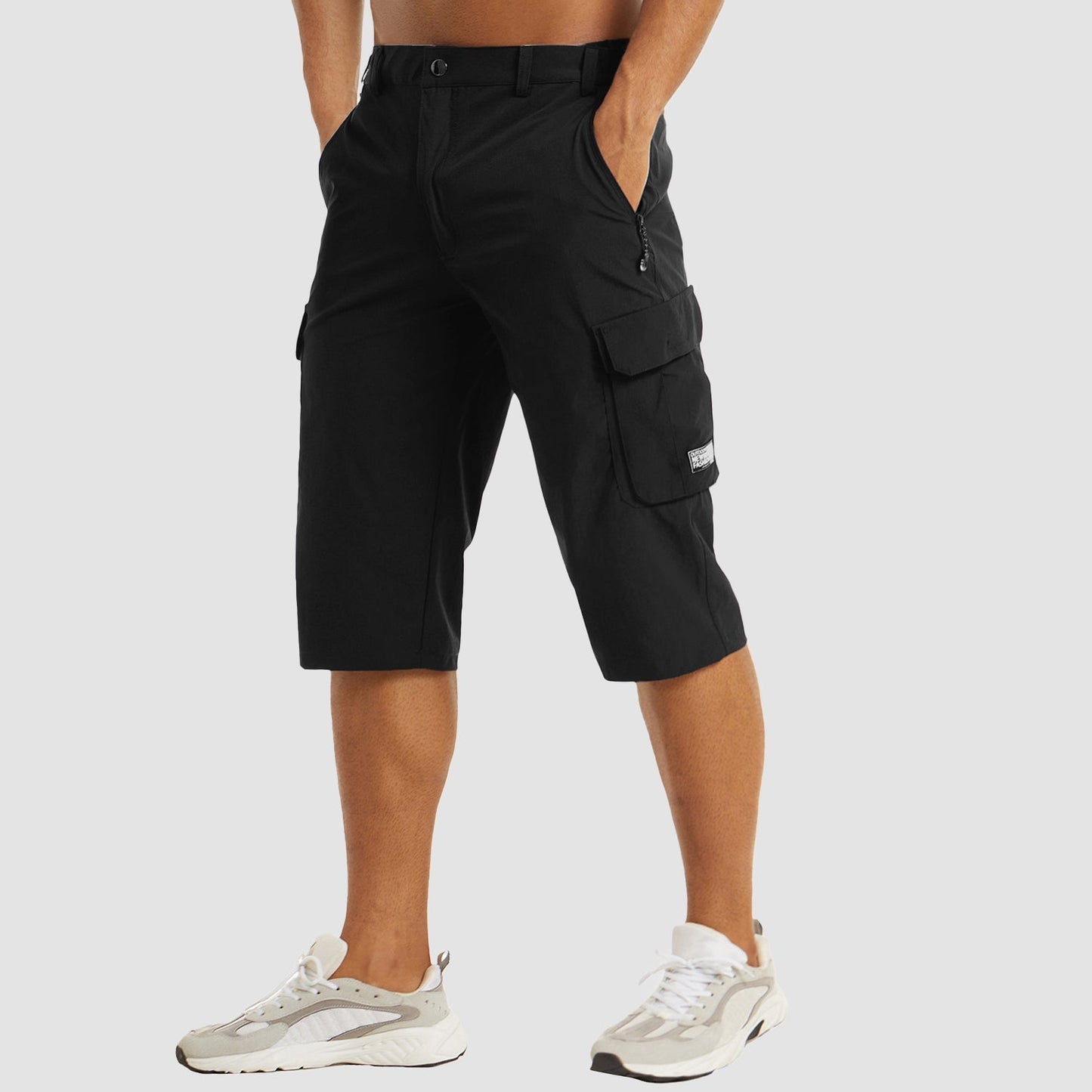 Quenivo | Men’s Quick-Dry Cargo Shorts – Modern Fit with Secure Side Flip Pockets