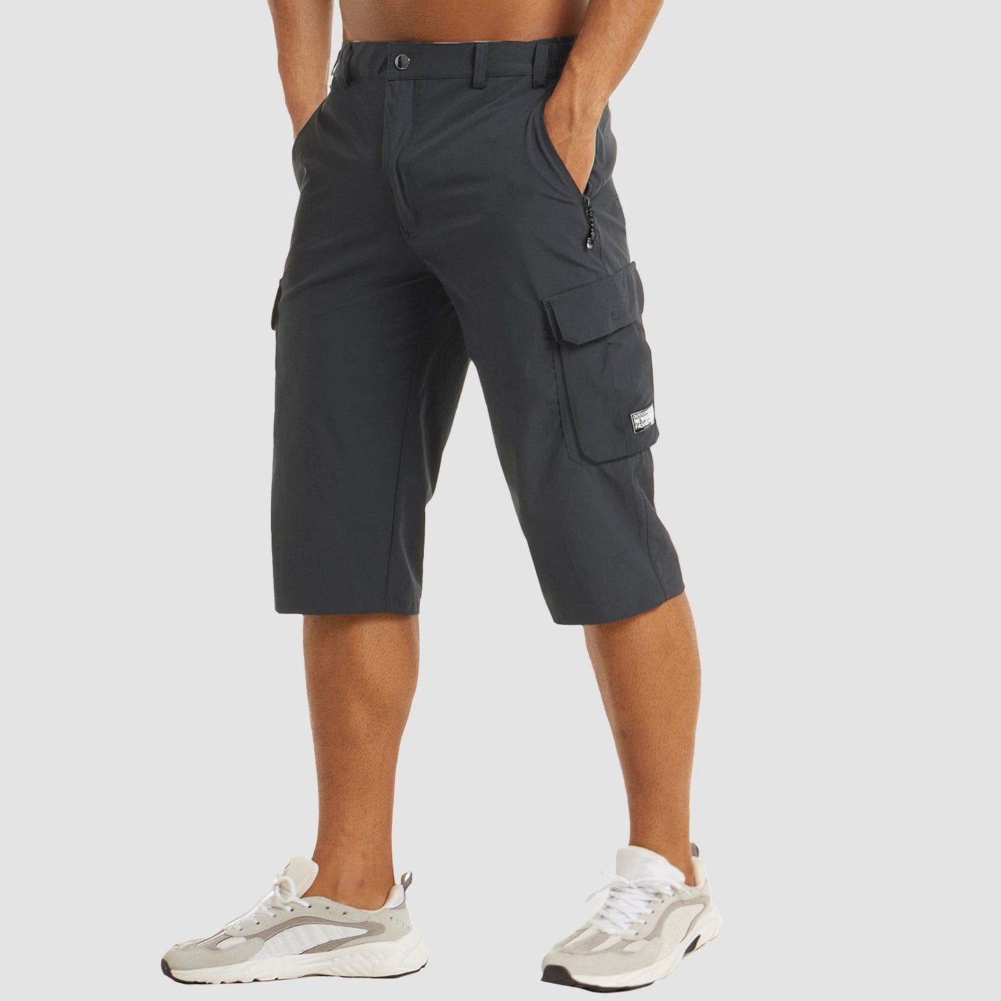 Quenivo | Men’s Quick-Dry Cargo Shorts – Modern Fit with Secure Side Flip Pockets