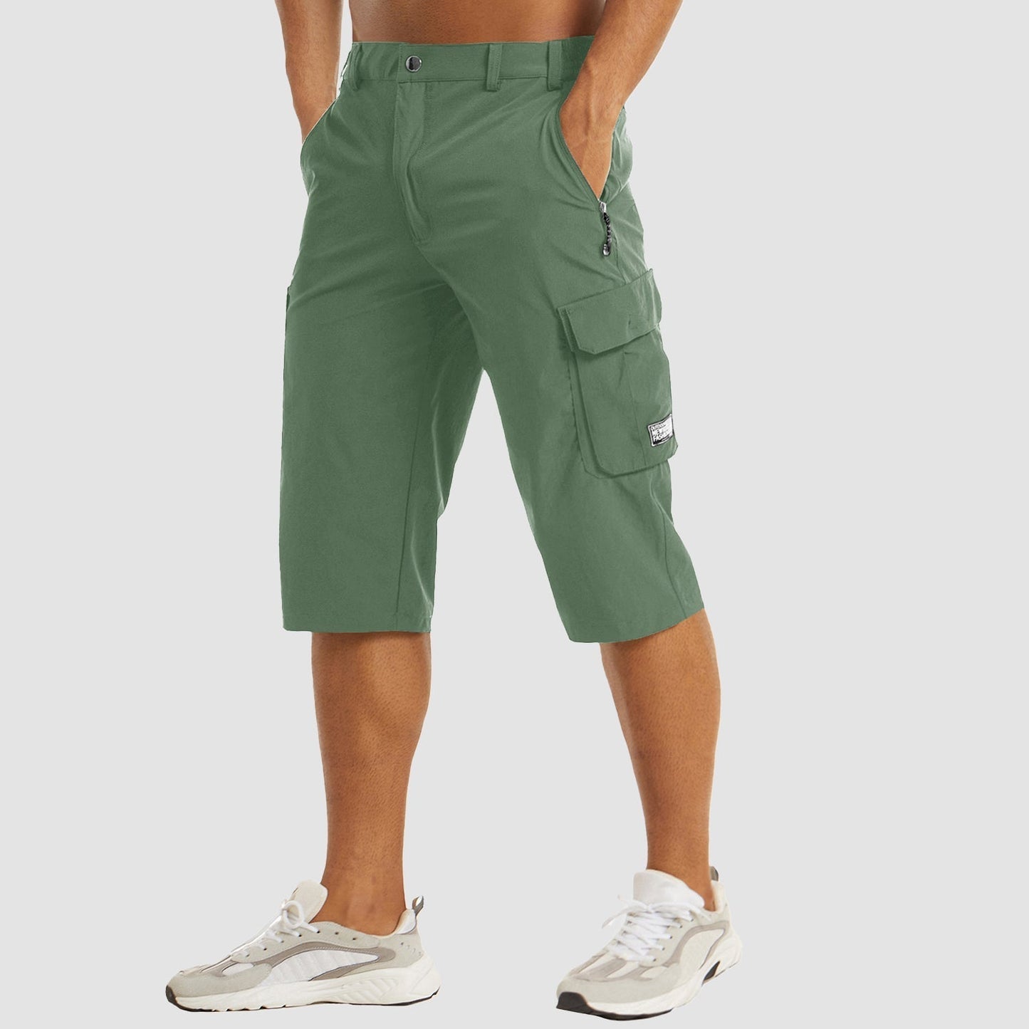 Quenivo | Men’s Quick-Dry Cargo Shorts – Modern Fit with Secure Side Flip Pockets