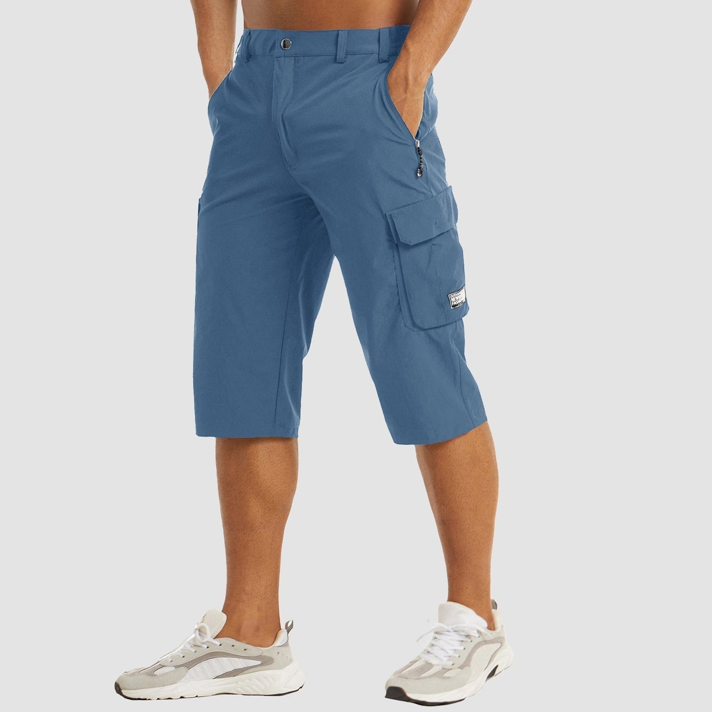 Quenivo | Men’s Quick-Dry Cargo Shorts – Modern Fit with Secure Side Flip Pockets