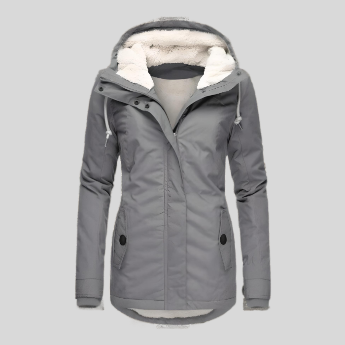 Cassandra | Women’s Long Waterproof Winter Jacket with Fleece Lining & Hood