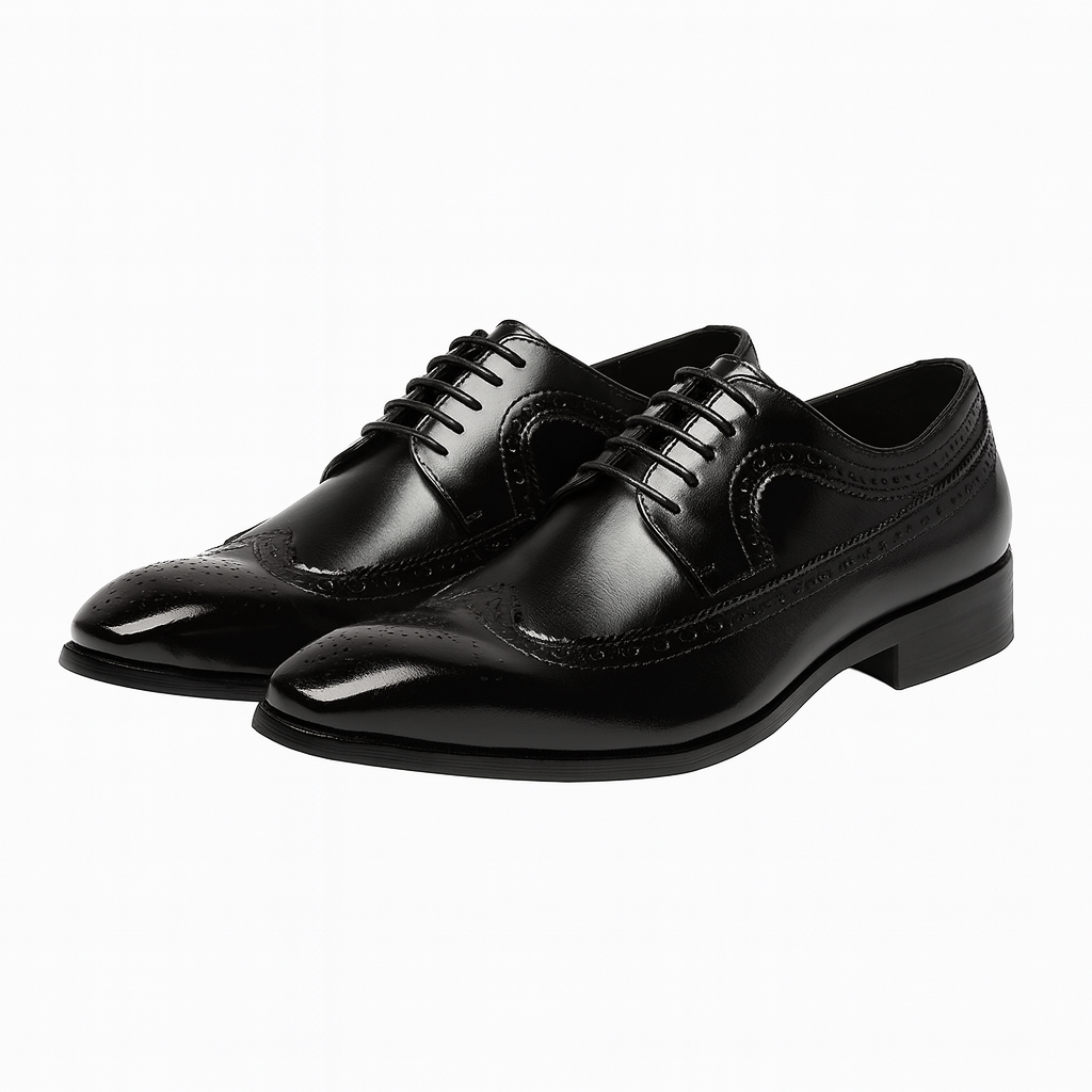 Curtis | Men’s Classic Brogue Oxford Shoes with Elegant Lace-Up