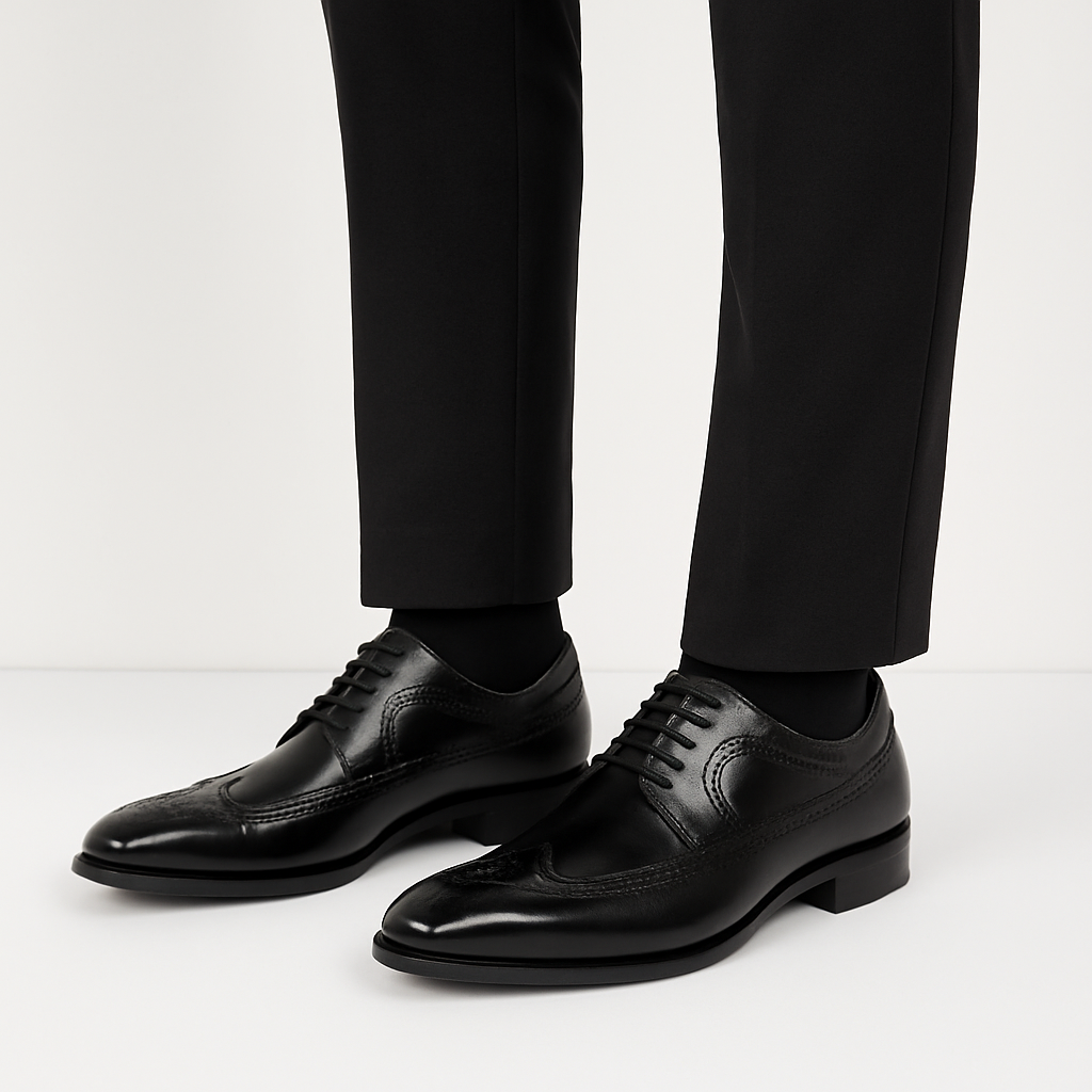 Curtis | Men’s Classic Brogue Oxford Shoes with Elegant Lace-Up