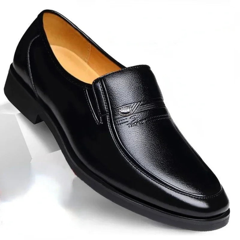 Drake | Men’s Classic Penny Loafers Polished Slip-On Dress Shoes