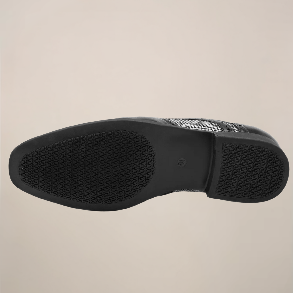 Bryan | Men’s Houndstooth Oxford Shoes | Classic Brogue Dress Style for Formal & Smart Wear