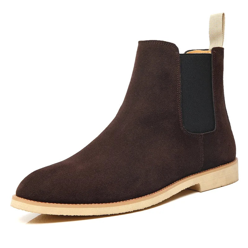 Carter | Men’s Retro Chelsea Boots with Medium-High Ankle Design | Classic Leather Style