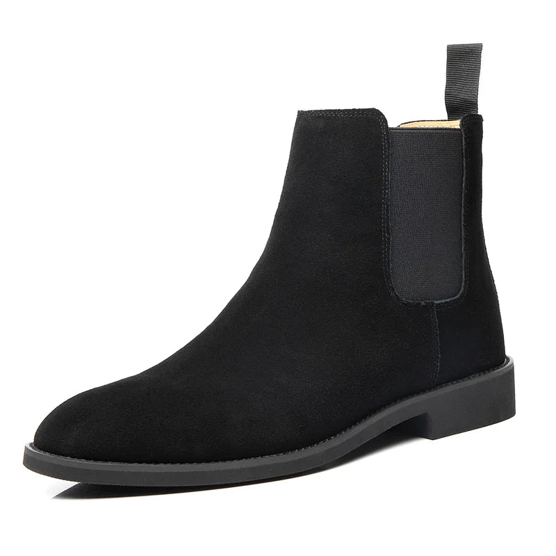 Carter | Men’s Retro Chelsea Boots with Medium-High Ankle Design | Classic Leather Style