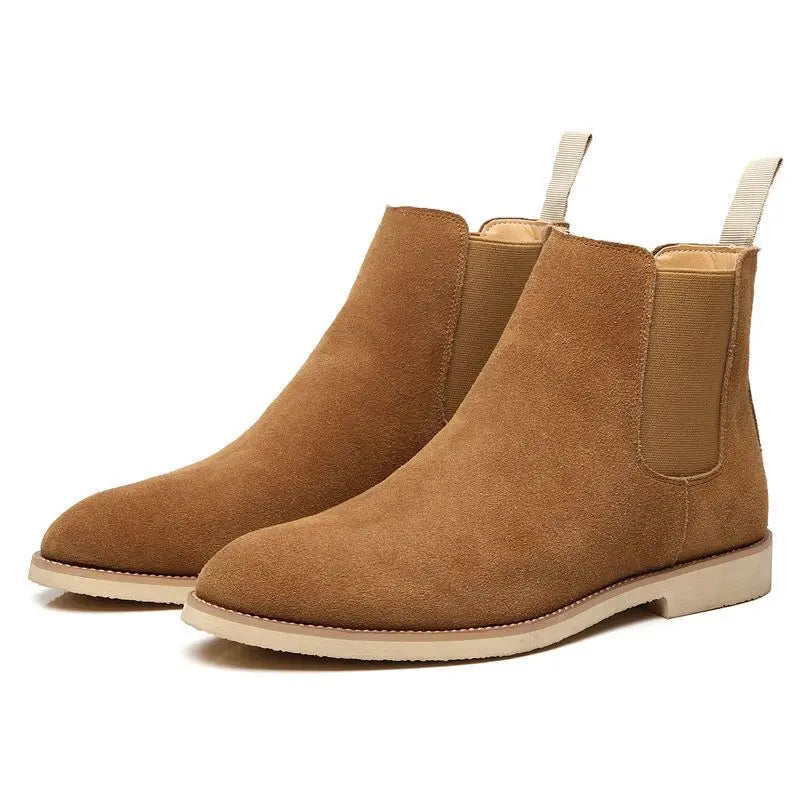 Carter | Men’s Retro Chelsea Boots with Medium-High Ankle Design | Classic Leather Style