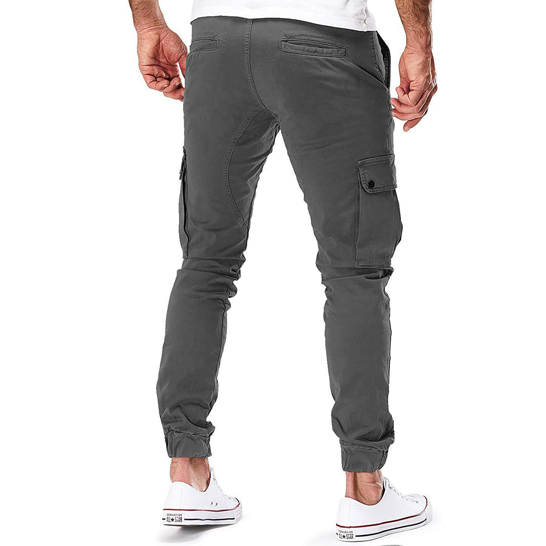 Trentham | Men’s Slim Fit Cargo Jogger Trousers with Multi Pockets