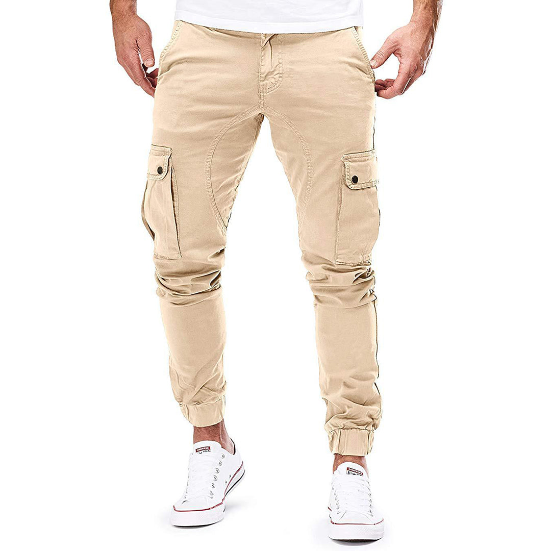 Trentham | Men’s Slim Fit Cargo Jogger Trousers with Multi Pockets