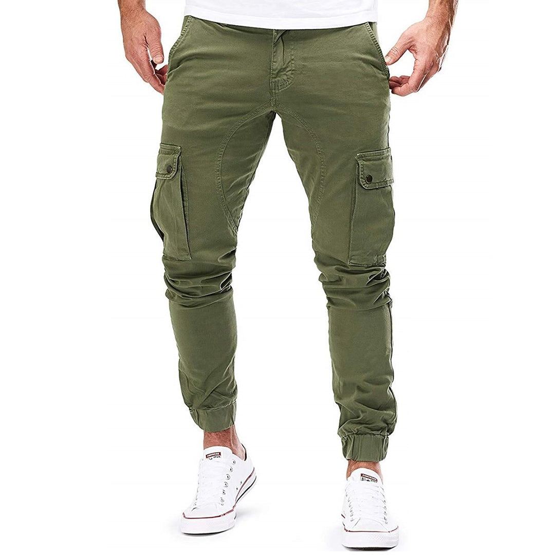Trentham | Men’s Slim Fit Cargo Jogger Trousers with Multi Pockets