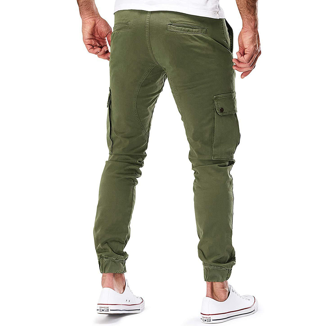 Trentham | Men’s Slim Fit Cargo Jogger Trousers with Multi Pockets