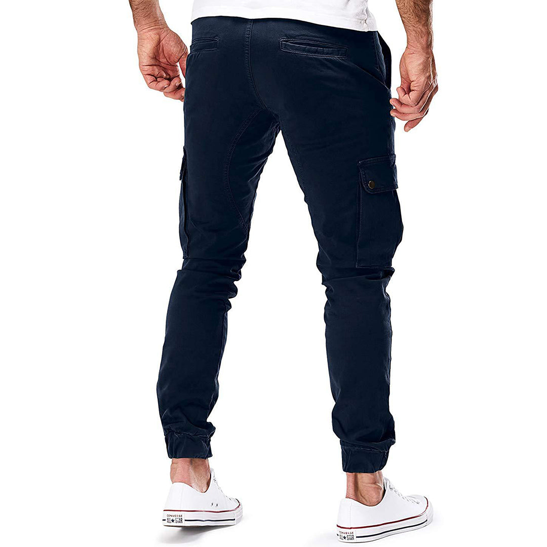 Trentham | Men’s Slim Fit Cargo Jogger Trousers with Multi Pockets