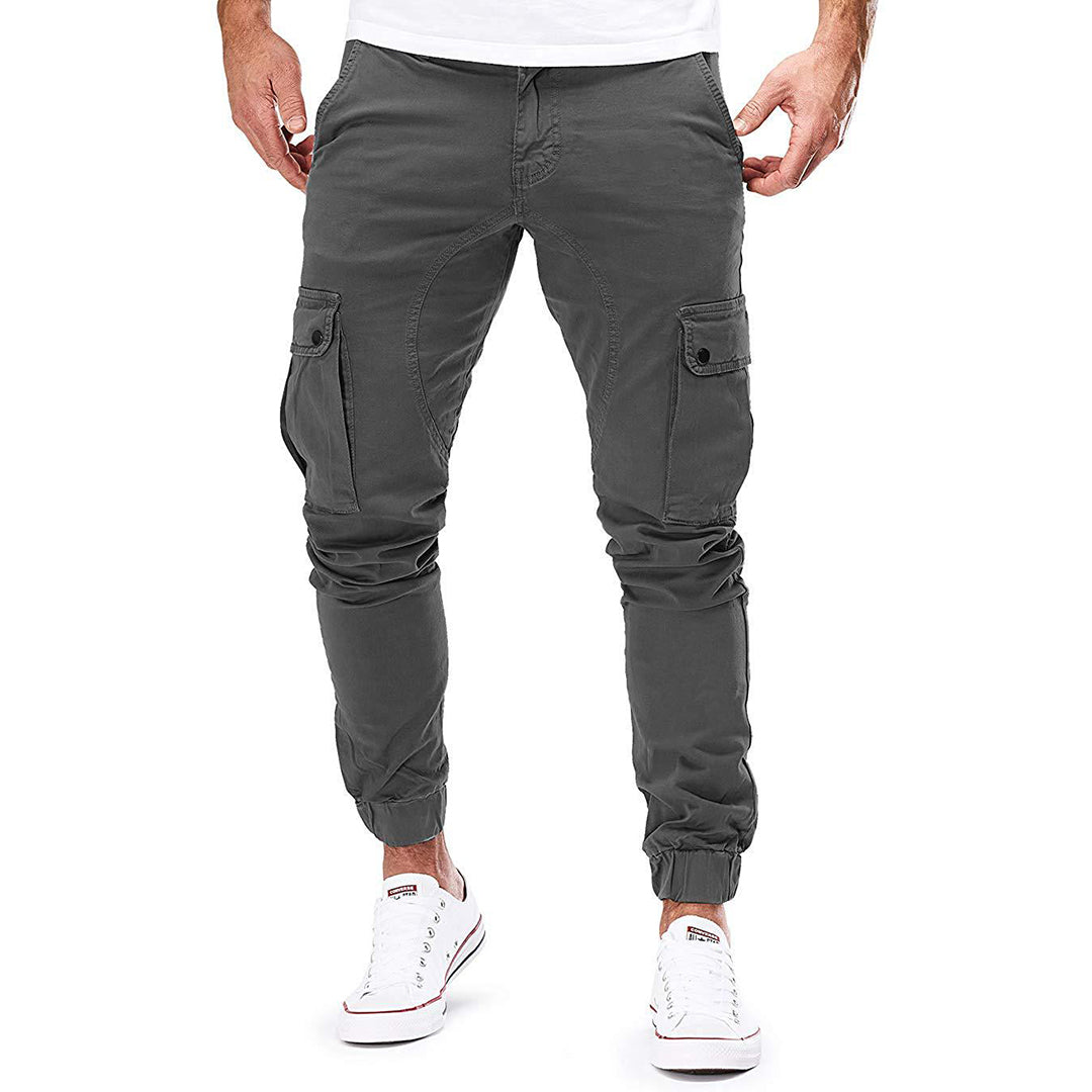 Trentham | Men’s Slim Fit Cargo Jogger Trousers with Multi Pockets