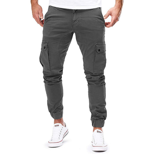 Trentham | Men’s Slim Fit Cargo Jogger Trousers with Multi Pockets