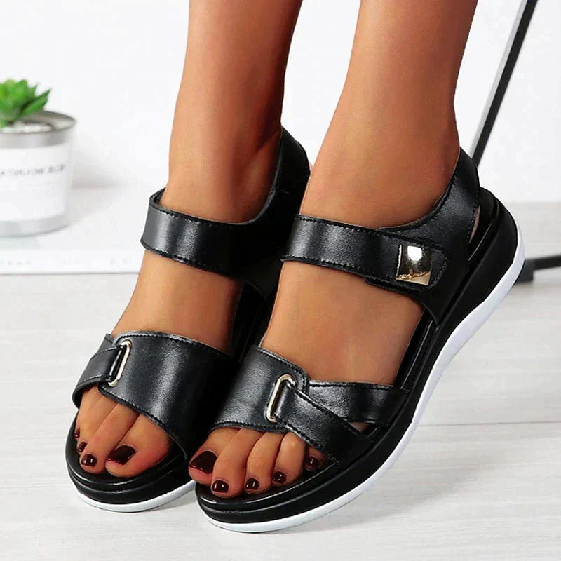Francesca | Women's Summer Wedge Sandals with Adjustable Straps & Cushioned Sole