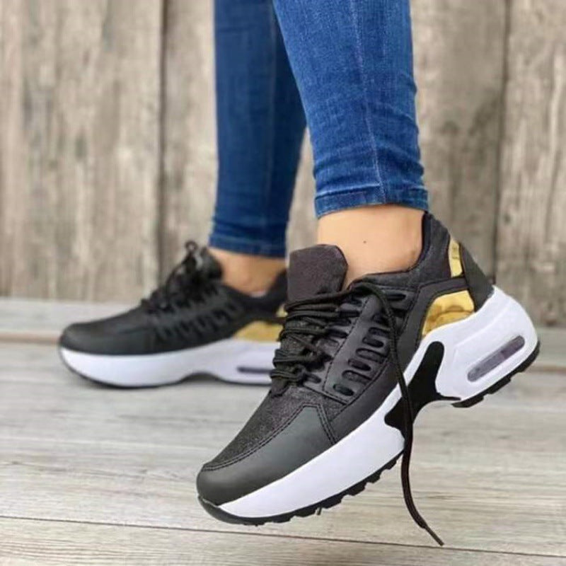 Avenleigh | Women’s Breathable Mesh Lace-Up Athletic Sneakers with Cushioned Platform Sole