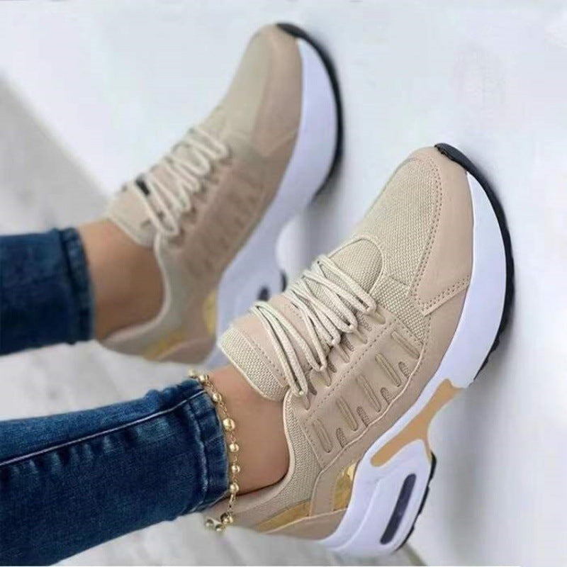Avenleigh | Women’s Breathable Mesh Lace-Up Athletic Sneakers with Cushioned Platform Sole
