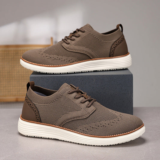 Briarson | Knit‑Upper Dress Sneakers – Lace‑Up Breathable Comfort