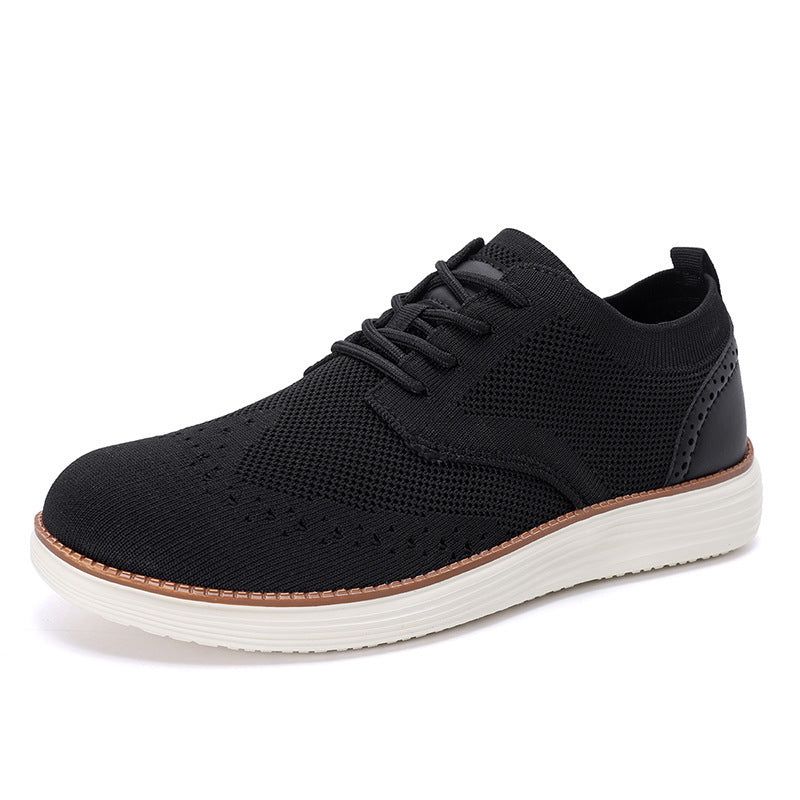Briarson | Knit‑Upper Dress Sneakers – Lace‑Up Breathable Comfort