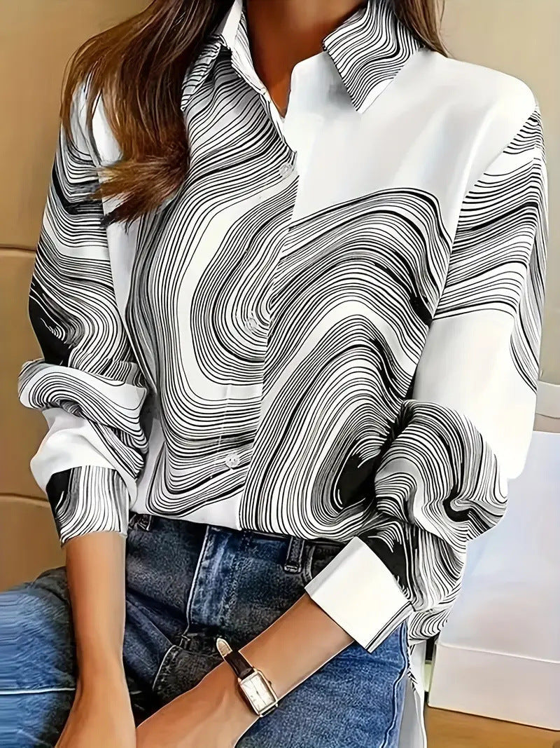 Daisy | Women's Tropical Floral Buttoned Loose Fit Summer Blouse
