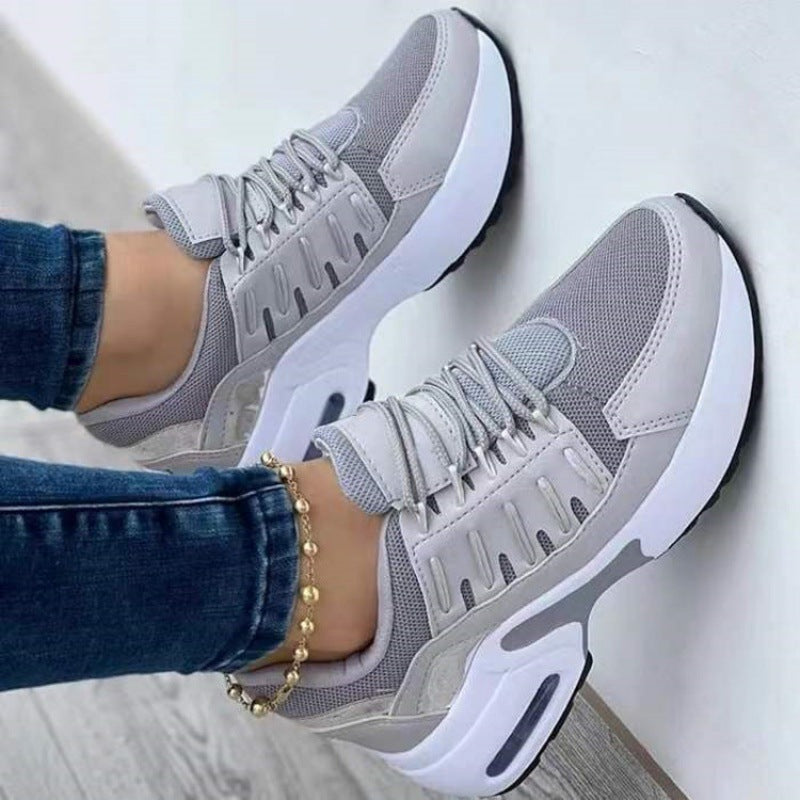 Avenleigh | Women’s Breathable Mesh Lace-Up Athletic Sneakers with Cushioned Platform Sole