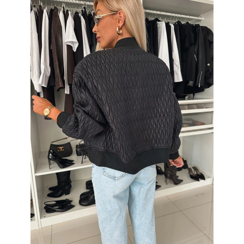 Carys | Women’s Quilted Lightweight Zipped Bomber Jacket