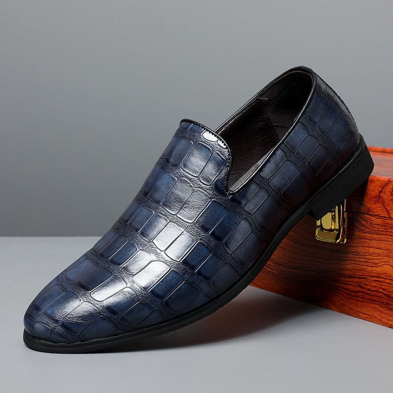 Brinley | Stone‑Pattern Slip‑On Loafers – Classic Formal Fit