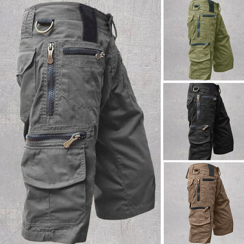 Dieter | Men's Solid Color Cargo Shorts with Multiple Pockets