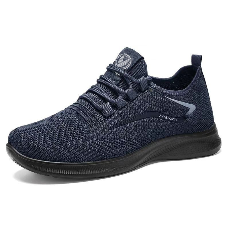 Haisley | Men’s Lightweight Fly-Knit Trainers – Breathable Mesh – Lace-Up Low Tops for Everyday Comfort