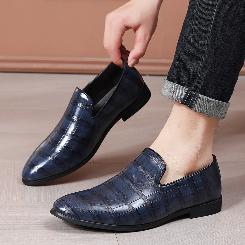 Brinley | Stone‑Pattern Slip‑On Loafers – Classic Formal Fit
