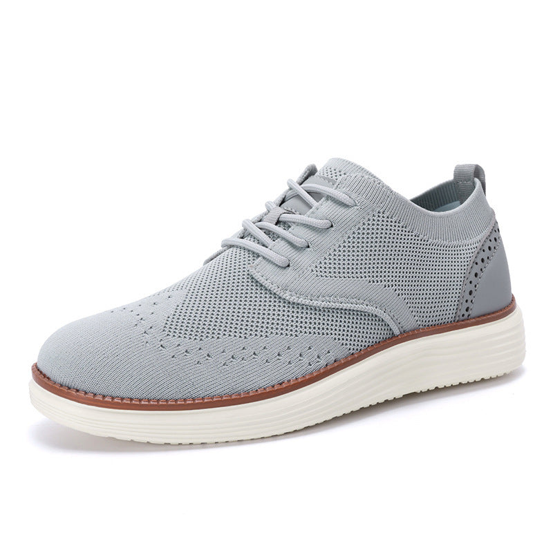 Briarson | Knit‑Upper Dress Sneakers – Lace‑Up Breathable Comfort