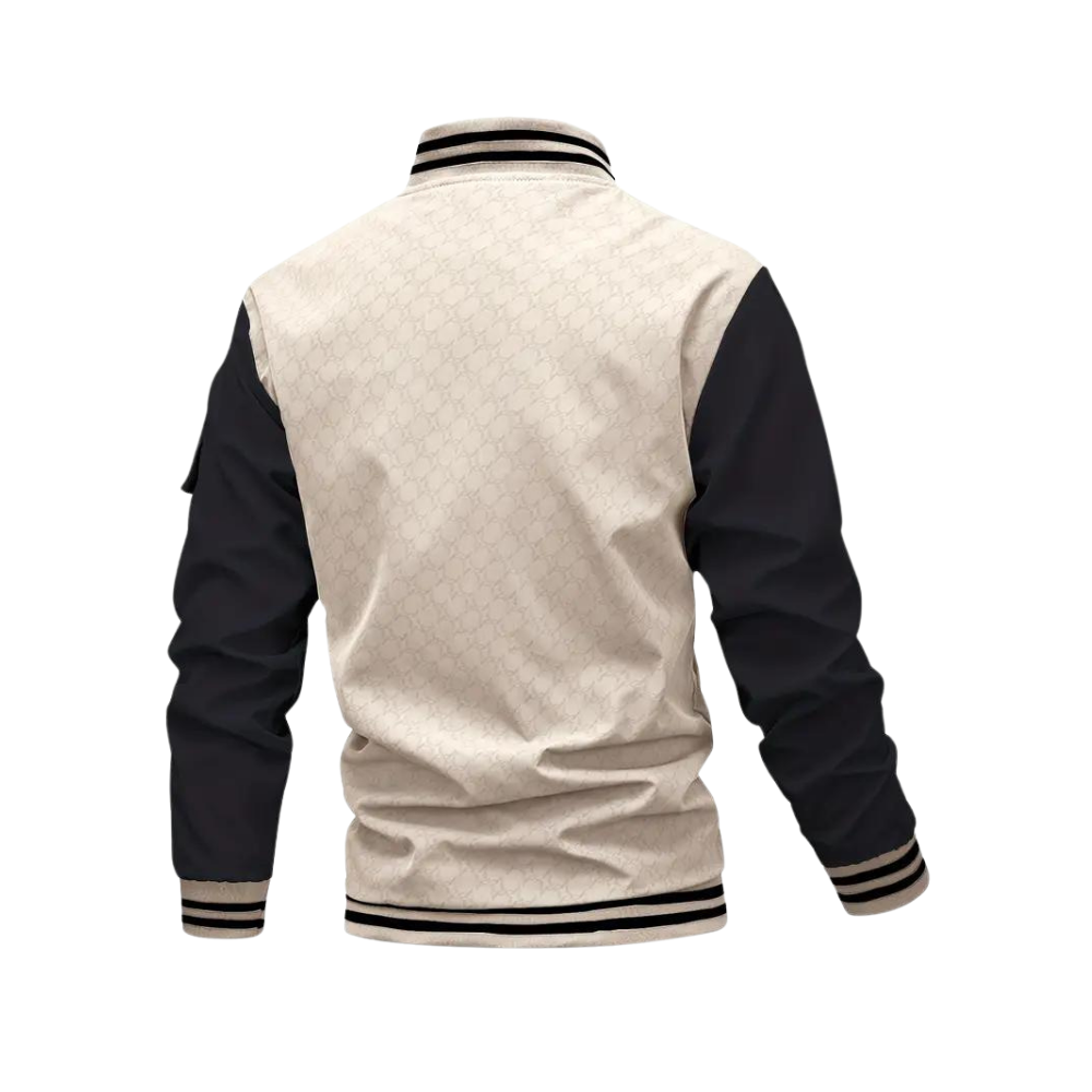 Blaine | Men’s Two-Tone Bomber Jacket Zip-Up Lightweight Streetwear