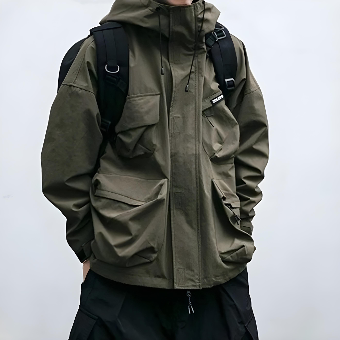 Norbert | Men's Weatherproof Jacket with Hood & Zip – Practical & Versatile