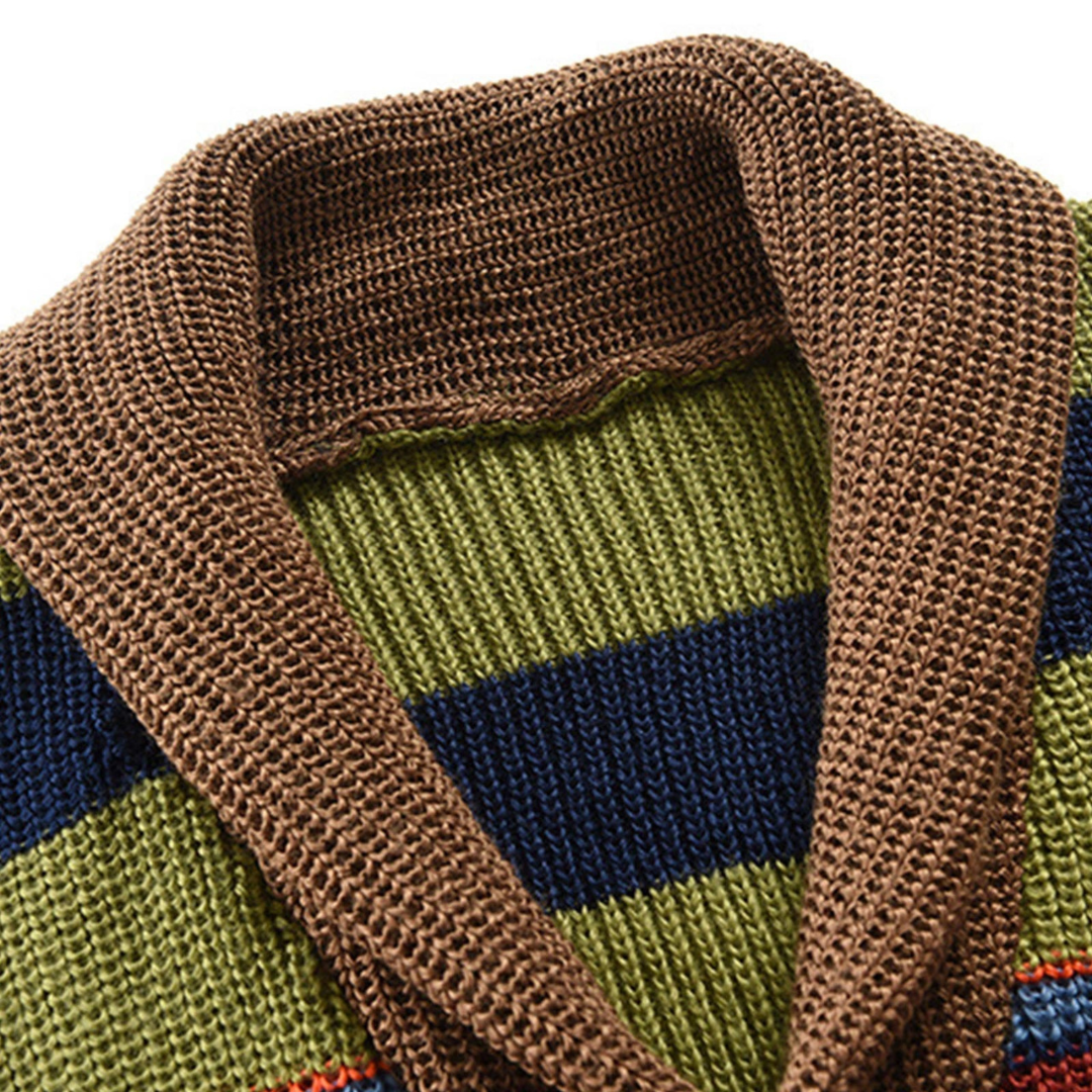 Ludwig | Men's Premium Wool Cardigan with V-Neck and Buttons – Versatile & Stylish